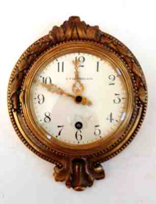 Chelsea Clock/ E F Caldwell & Co. Bronze Cased Cartel Clock Circa 1917