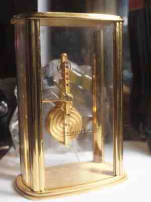 GENUINE JAEGER LECOULTRE 16 JEWEL SKELETON TABLE - SHELF CLOCK / SWISS MADE !