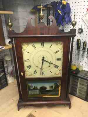 Attributed Eli Terry and Son Pillar & Scroll Clock - 1820's - Wood Works