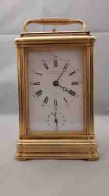 French Carriage clock grande sonnerie Drocourt Ã  Paris