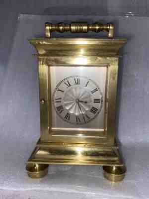 English Carriage Clock, Sedan Clock by Sidney Raper, Verge Fusee 1840Works Great