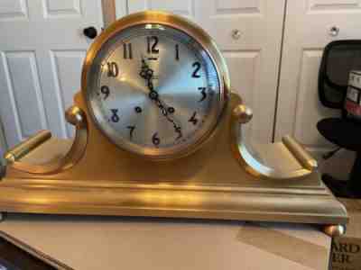 Antique 1922 Tiffany & Co. Brass Art Deco Chelsea Tambour Ship Bell Mantle Clock