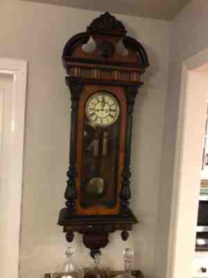 antique vienna regulator wall clock