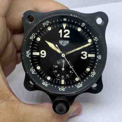 RARE VINTAGE HEUER DASH BOARD PLANE CLOCK AND TIMER MANUAL WIND