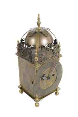 Antique Brass Fuse Lantern Clock - Smeaton ad Londini 1727 - England