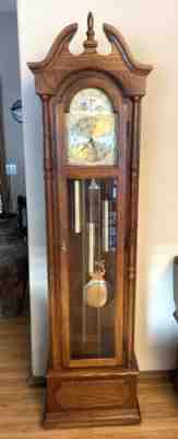 Vintage Ridgeway Grandfather Clock Moon Face Dial Model 137