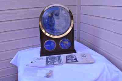 Edmund Scientific Athelstan Spilhaus Space Clock Lighted Runs Nice Clock