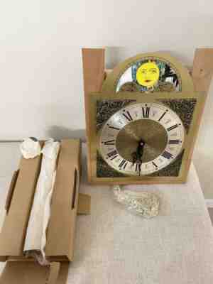 NOS Emperor 101 Moon Dial Grandfather Clock Movement Hermle 451-050H w/ Shells