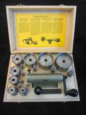 Bergeon Clock Main Spring Winder Set Box Complete #30076 Minty Unused Condition