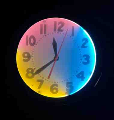 Rare Vintage/Retro 1980's Neon Clock (Whistling Oyster Company) - CLOCK BROKEN