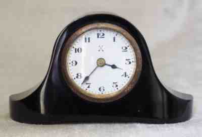 Vintage HAC Wurttemberg Germany 30 Hour Desk Clock Cherry Amber Bakelite Case