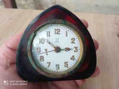 Bakelite Cherry Amber Clock
