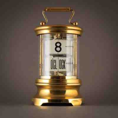 â° 1903 EVER READY CHRONOS ANTIQUE PLATO FLIP MYSTERY TICKET DESK CARRIAGE CLOCK