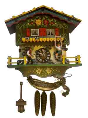 Farmer Daughter Cuckoo Clock German Black Forest. Schmeckenbecher  Untested.