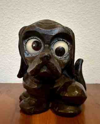 Vintage Working 1950's OSWALD Germany Figural Dog ' Rolling Eyes' Clock