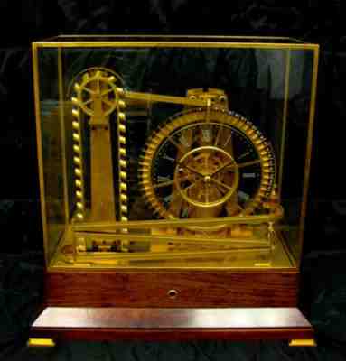 New ListingRare Vintage French Style Mystery 8 Day Waterwheel Rolling Ball Industrial Clock