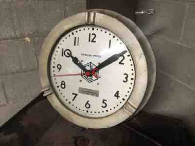 EXPLOSION PROOF Clock Crouse Hinds Condulet Vintage Cold War Works Great!