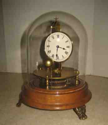 Fine Briggs Rotary Conical Pendulum Glass Flying Ball Clock Working Horolovar