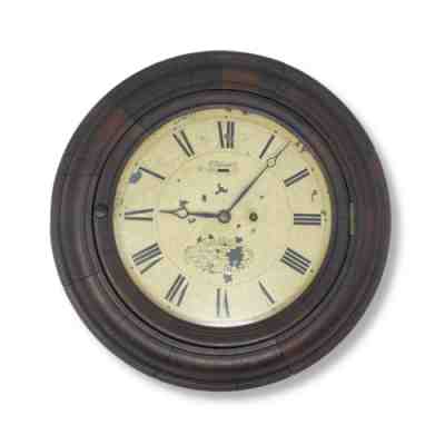Charles Kirks 1847 Marine Clock Manufacturing Time Only Round Wall Clock