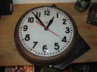 Vintage General Electric GE Lighted Glass Face Wall Clock, NO SHIPPING,