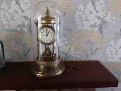 Lg german 400 day torsion anniversary clock Fully working bandstand style 1920s
