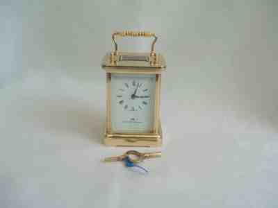 SUPERB VINTAGE MATTHEW NORMAN 1754 8 DAY BRASS CARRIAGE CLOCK