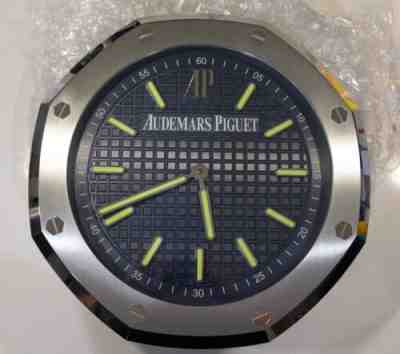 Audemars Piguet Wall Clock Stainless Steel 16" + Box Made in Switzerland