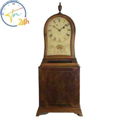Extremely Rare Elnathan Taber 8 Day Weight Driven Kidney Shelf Clock