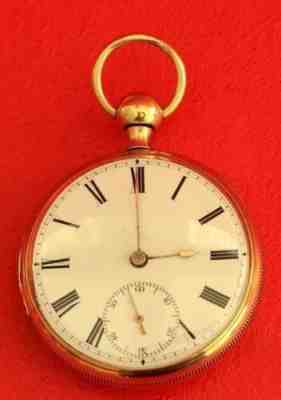 18K GOLD ANTIQUE ENGLISH QUARTER REPEATER L MARKS LIVERPOOL GENTS POCKET WATCH