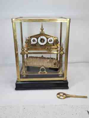 Vintage Congreve Rolling Ball Clock Under Dome multi Dial