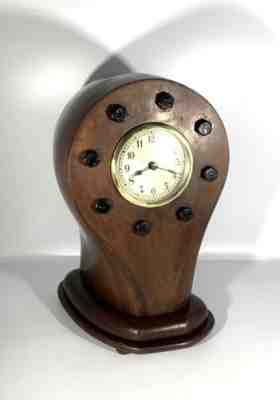 Amazing WW1 Era Aircraft Propeller Boss Clock with Tame Side Mechanism (c.1919)