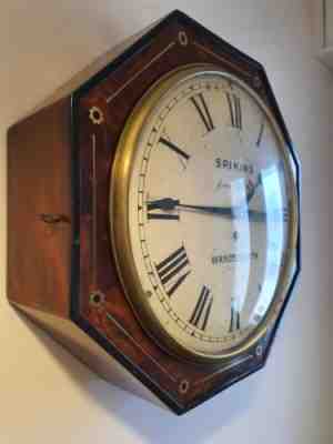 A Fine Large William IV Mahogany Fusee Wall Clock Thwaites & Reed 1832