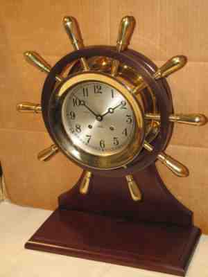 CHELSEA VINTAGE SHIPS BELL CLOCK~6" MARINER MODEL 1967 RESTORED