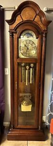 Vintage Howard Miller Longcase Grandfather clock Model 660-107