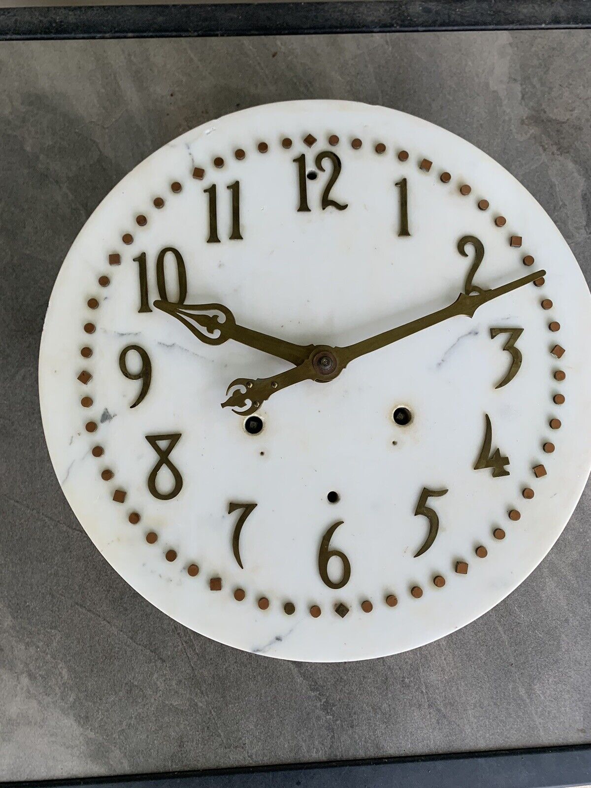 Antique Bank Lobby Marble Commercial Bank or Train Station Clock 86AE Pics Added