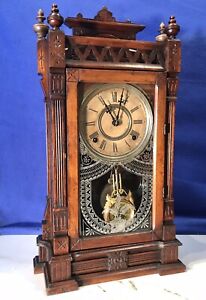Rare 1879 Vintage Antique USA WML GILBERT,WINSTED CONN,time & Strike,Clock