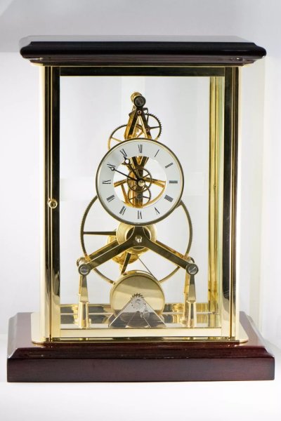 NEW Great Wheel Skeleton Clock with Fusee movement