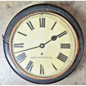Antique Winterhalder Hofmeier Clock West Hartlepool Railroad Train station Lamp
