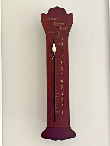 60s Hickory Dickory Dickory Dock Mouse Novelty Wall Clock West Germany Horolovar