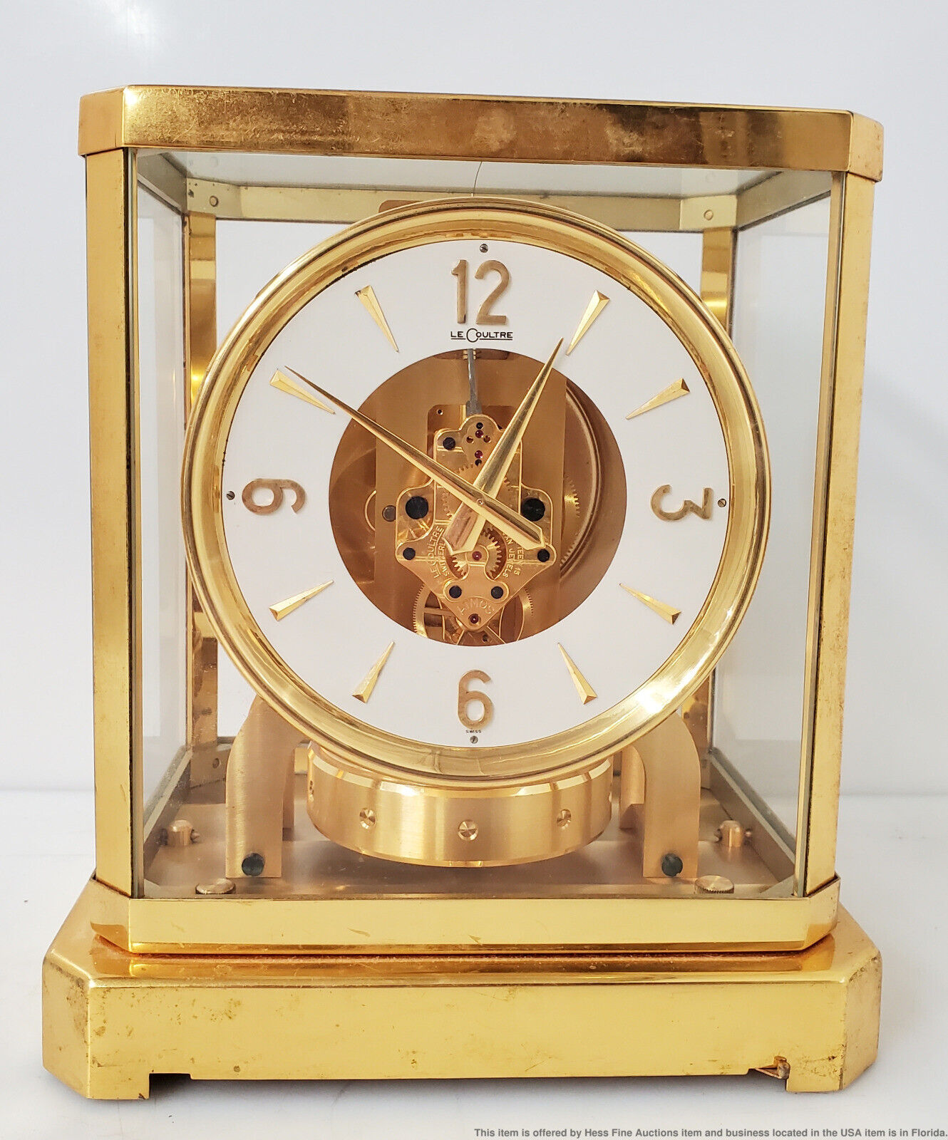 LeCoultre Atmos Perpetual Motion Barometric Vintage Mantel Clock