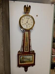 ANTIQUE CHELSEA FOR TIFFANY AND CO. WILLARD BANJO CLOCK