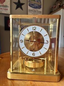 Jaeger LeCoultre Atmos Clock 540 Vintage 13 Jewels, Used To Work, Moving Parts