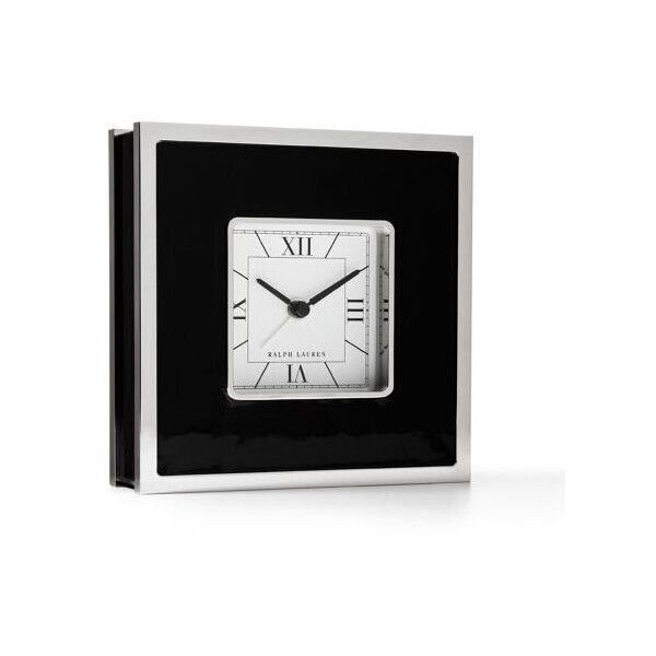 New ListingVintage & Rare Ralph Lauren - Fulton Clock Chelsea Clocks Black Patent & Nickel