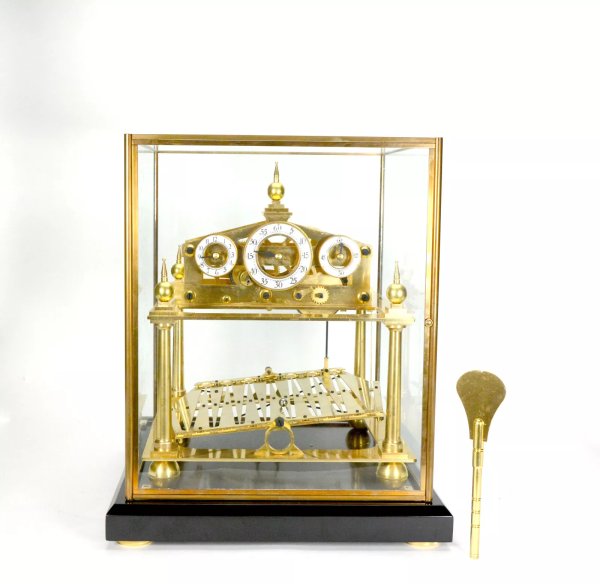 Large Mystery 8 DAY Fusee Chain English Congreve Rolling Ball Clock