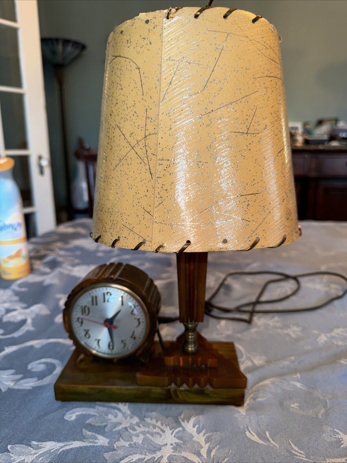 art deco bakelite Clock Lamp Not Running