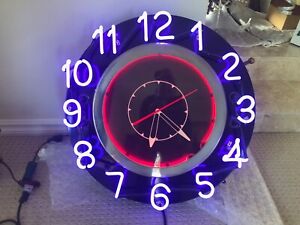 VINTAGE NEON WALL CLOCK-RARE