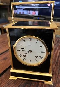New ListingVintage 1980’s Chelsea Eagle Series Carriage Clock - Black Lacquer & Brass NICE