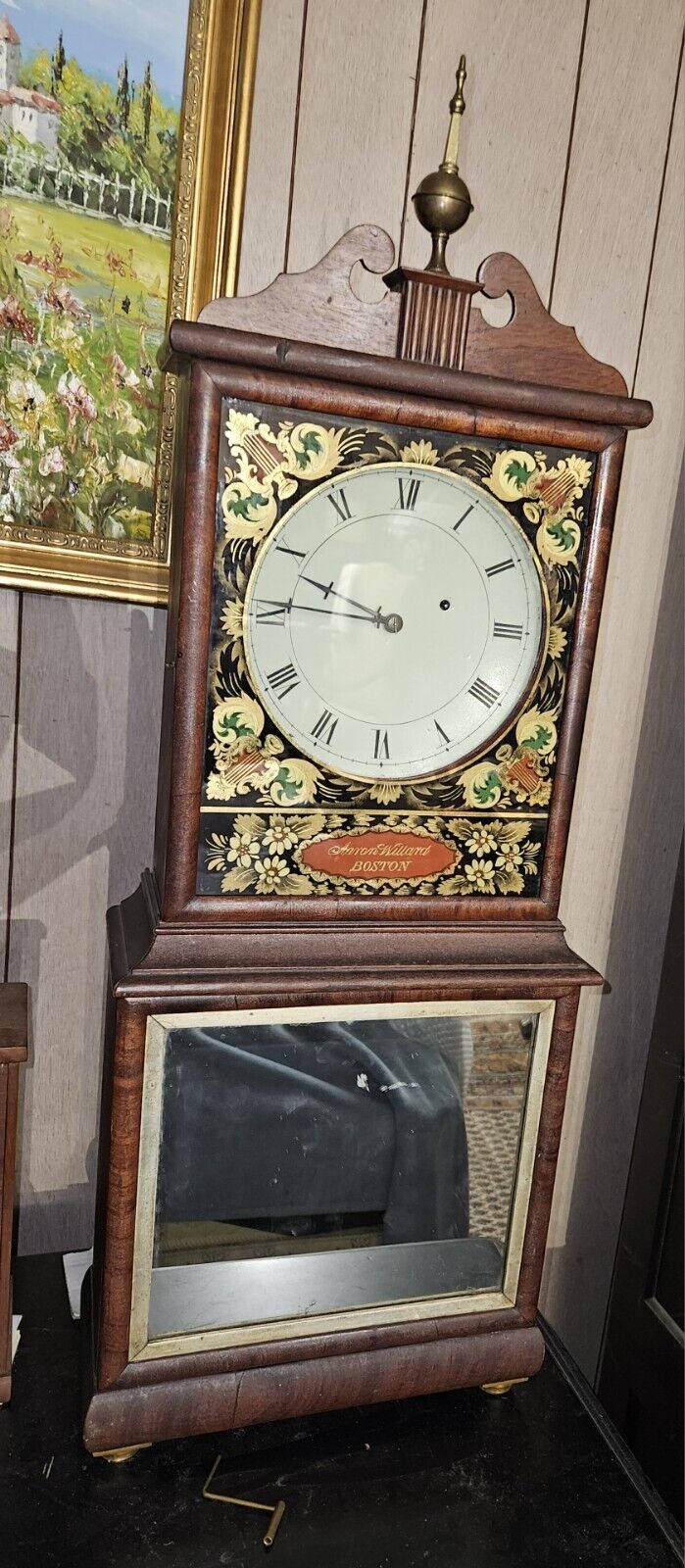 Antique Aaron Willard Massachusetts Shelf Clock