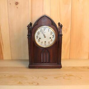 Unusual Fancy Antique New Haven Westminster Chime Mantle Clock ~ Nice Condition