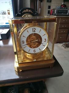Beautiful-Mint! Serviced! 1967 Jaeger LeCoultre Atmos 528-8 Clock- Working!